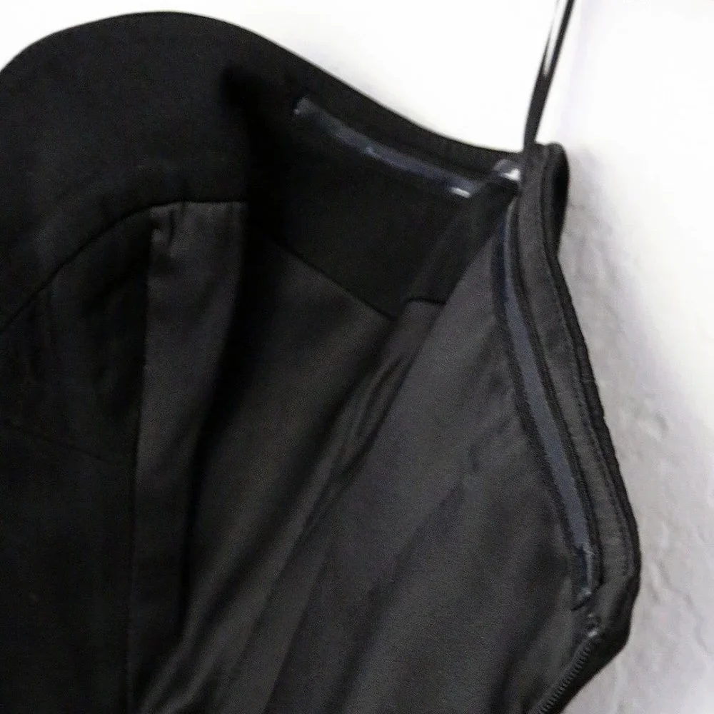 Keepsake Hearts On Fire Pant Suit Jumpsuit S Black Strapless Corset Pocket $190 - Picture 12 of 16